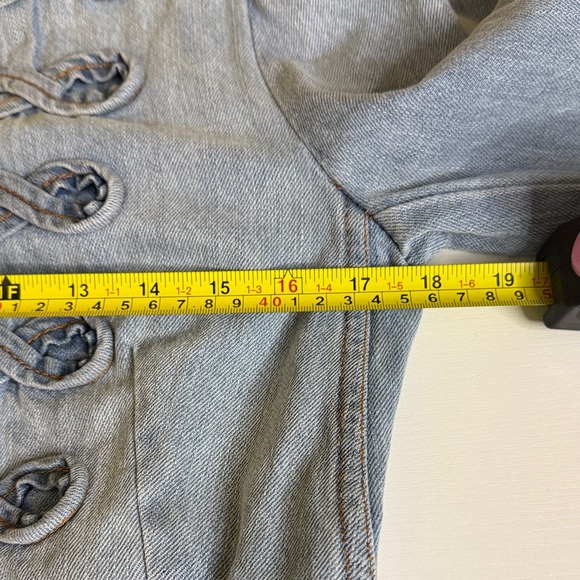 Free People Blue Denim Military Jacket - Picture 11 of 12